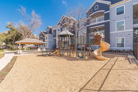 the preserve at ballantyne commons playground with swing set and gazebo